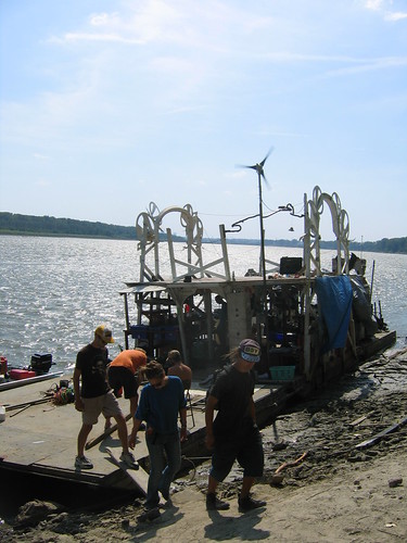 The Miss Rockaway coming apart