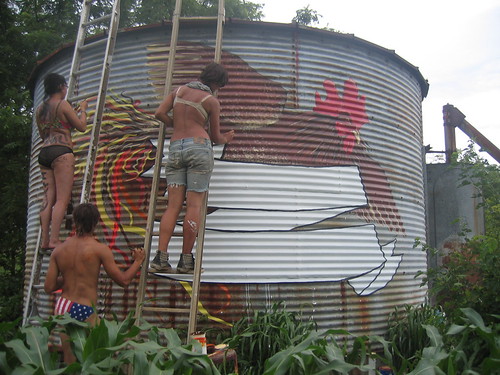corn silo sign